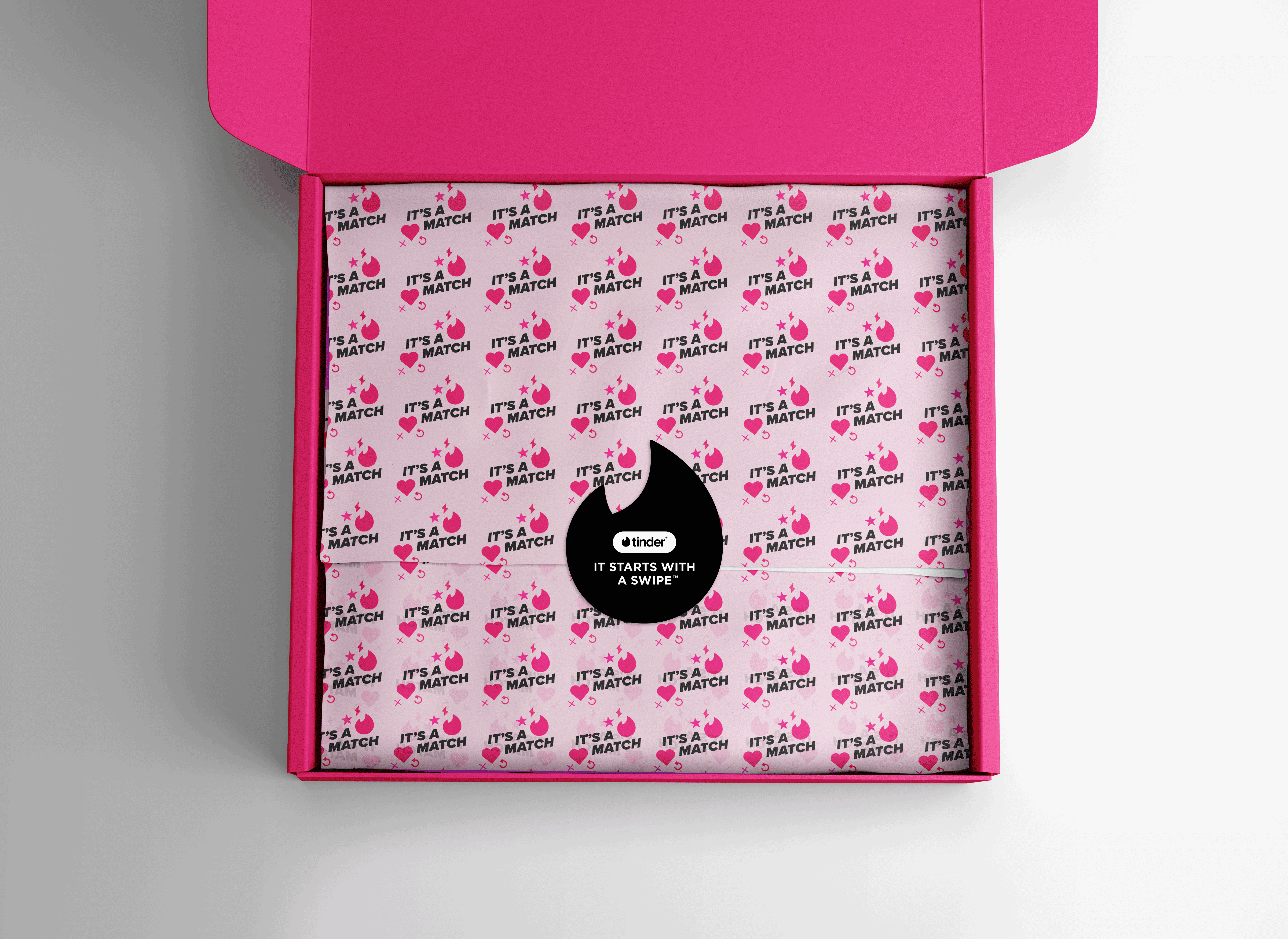 Design graphic 4 from the "Original merchandise collection for Tinder and Tinder University" project