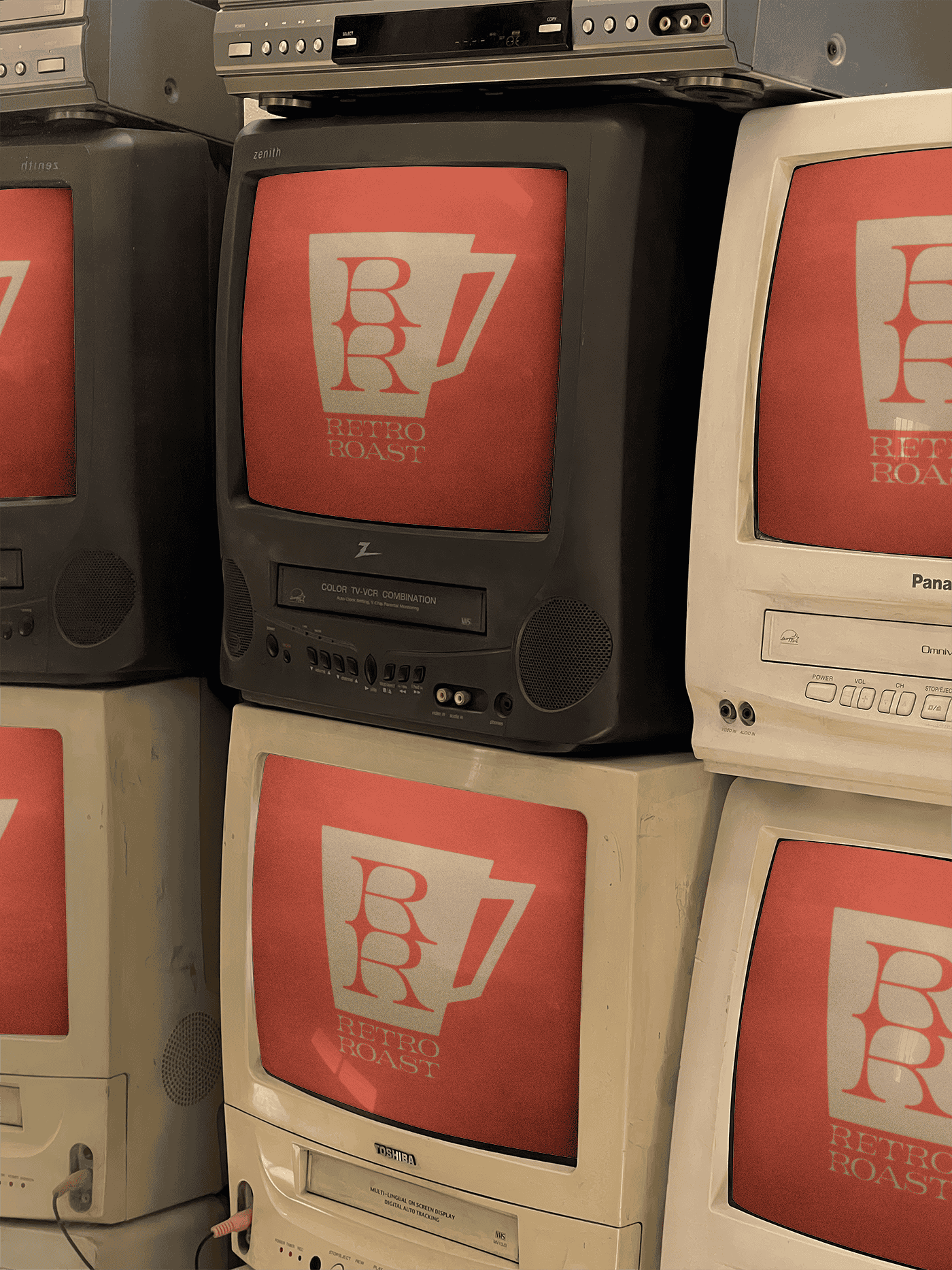 Product mockup graphic 1 from the "Midcentury modern brand for a roaming coffee trailer" project