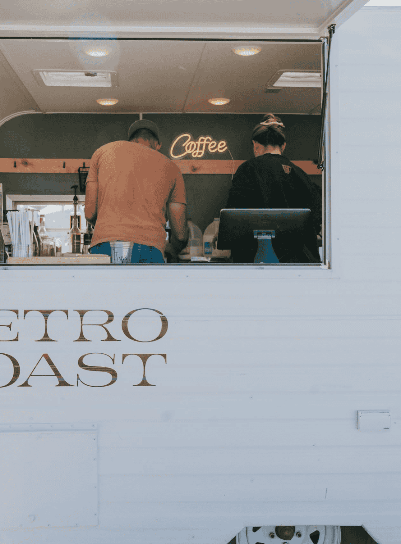 Photo 2 from the "Midcentury modern brand for a roaming coffee trailer" project