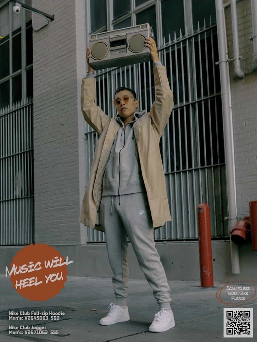 Product mockup graphic 2 from the "Designing a national campaign for Footlocker Holiday" project