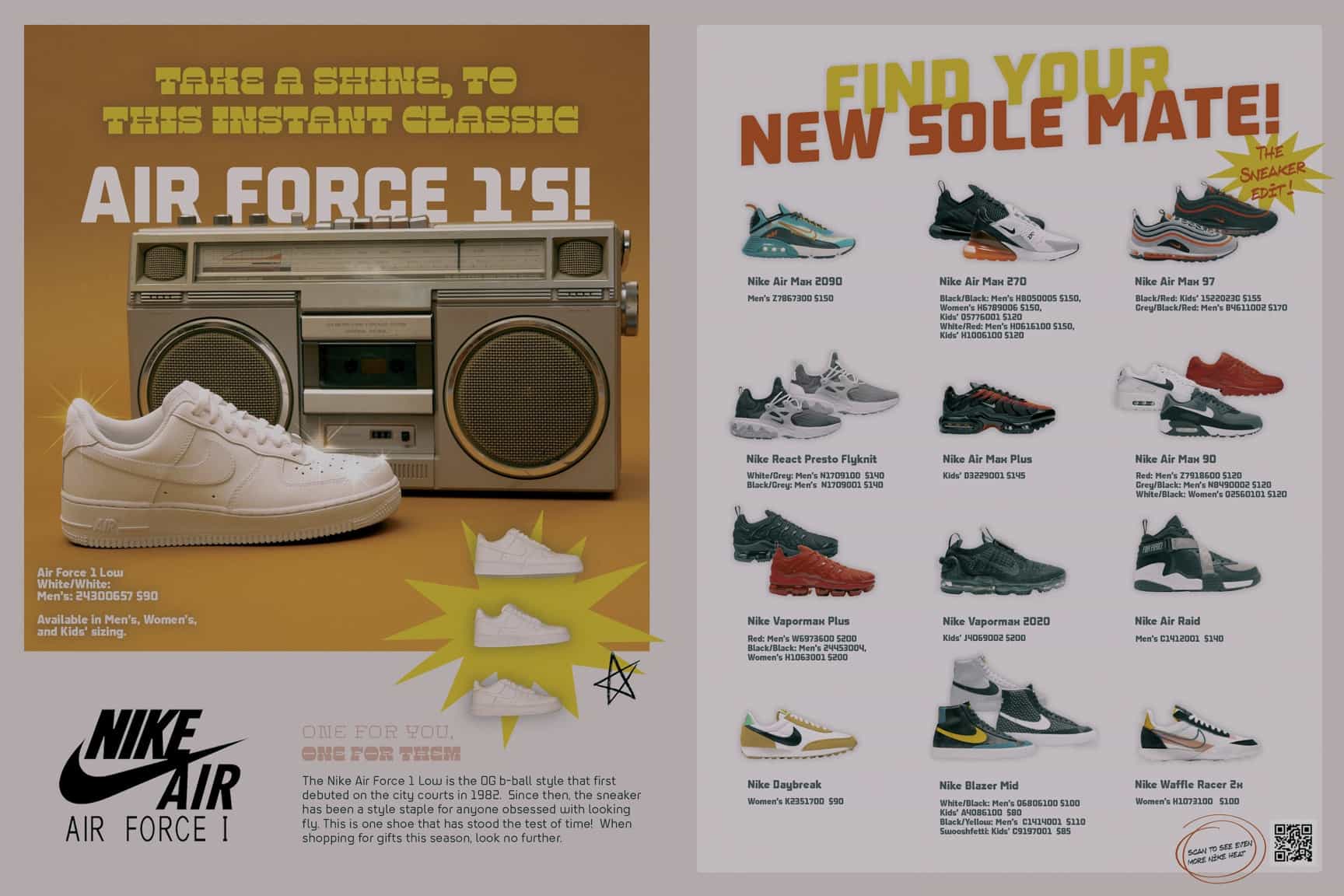 Design graphic 4 from the "Designing a national campaign for Footlocker Holiday" project