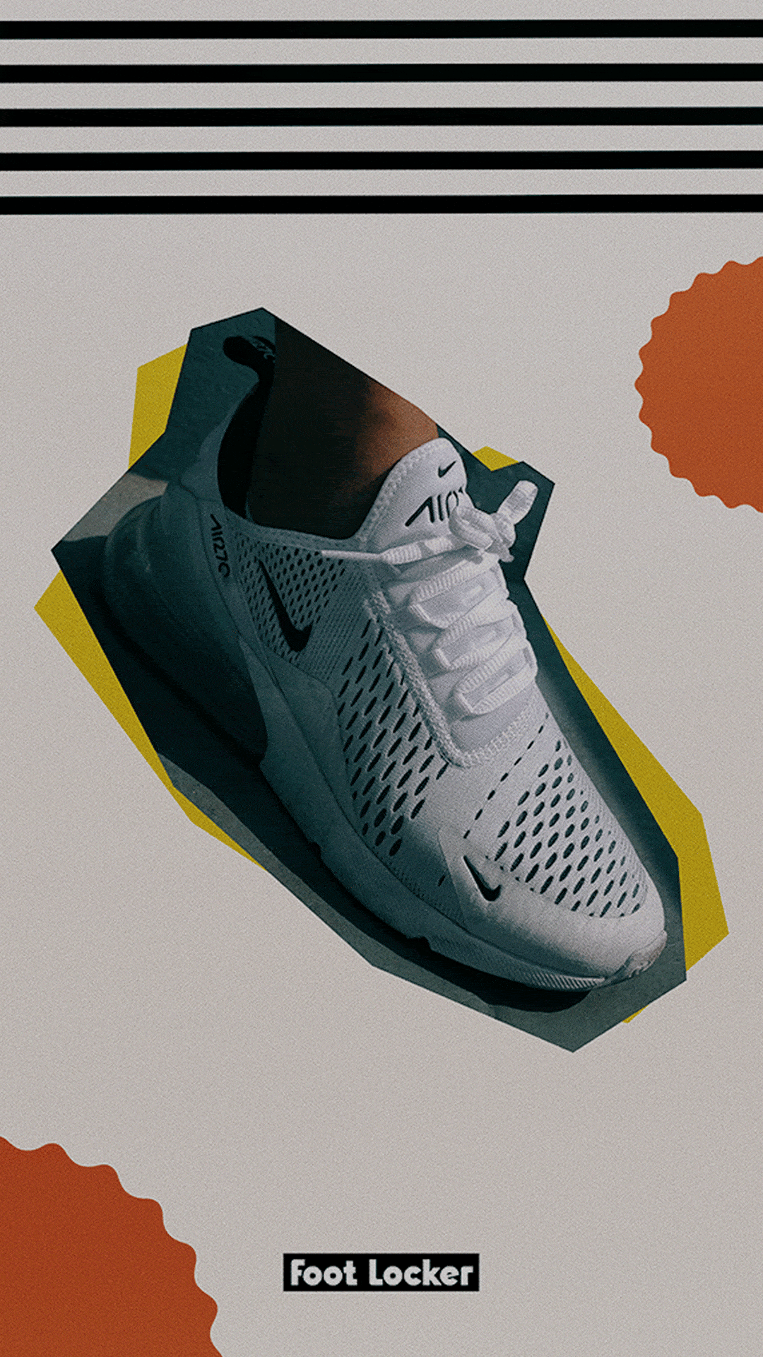 Animated graphic 2 from the "Designing a national campaign for Footlocker Holiday" project