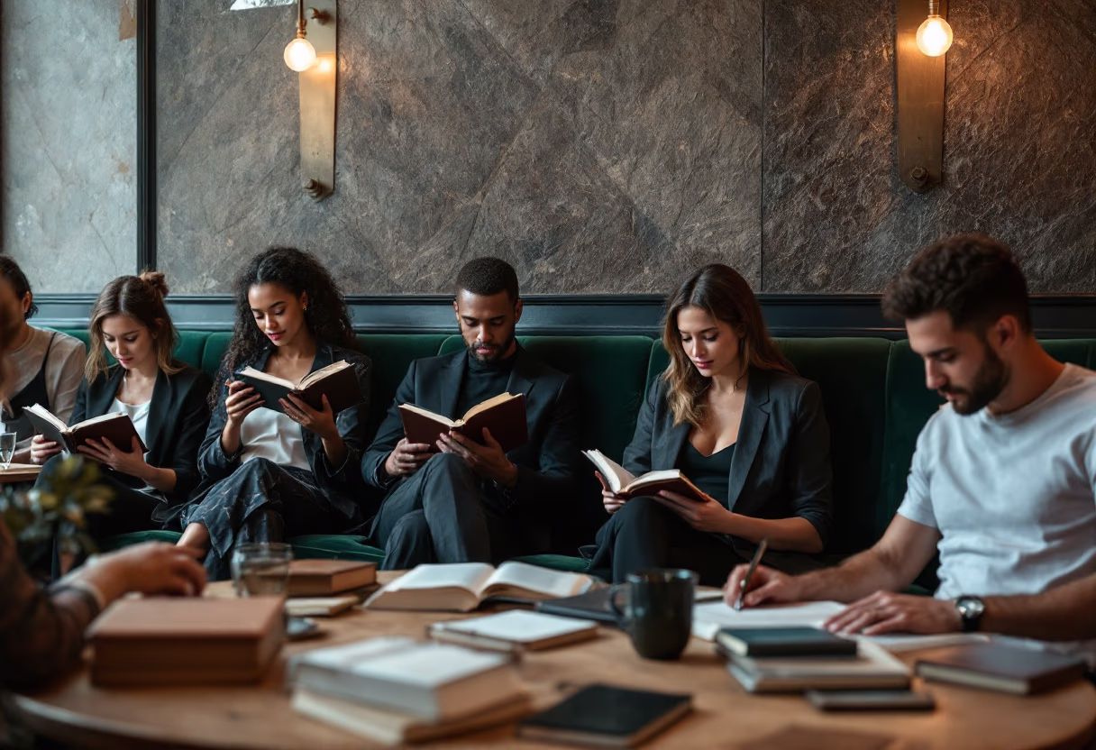 image of event at cafe (for a coffee shop & cafe)