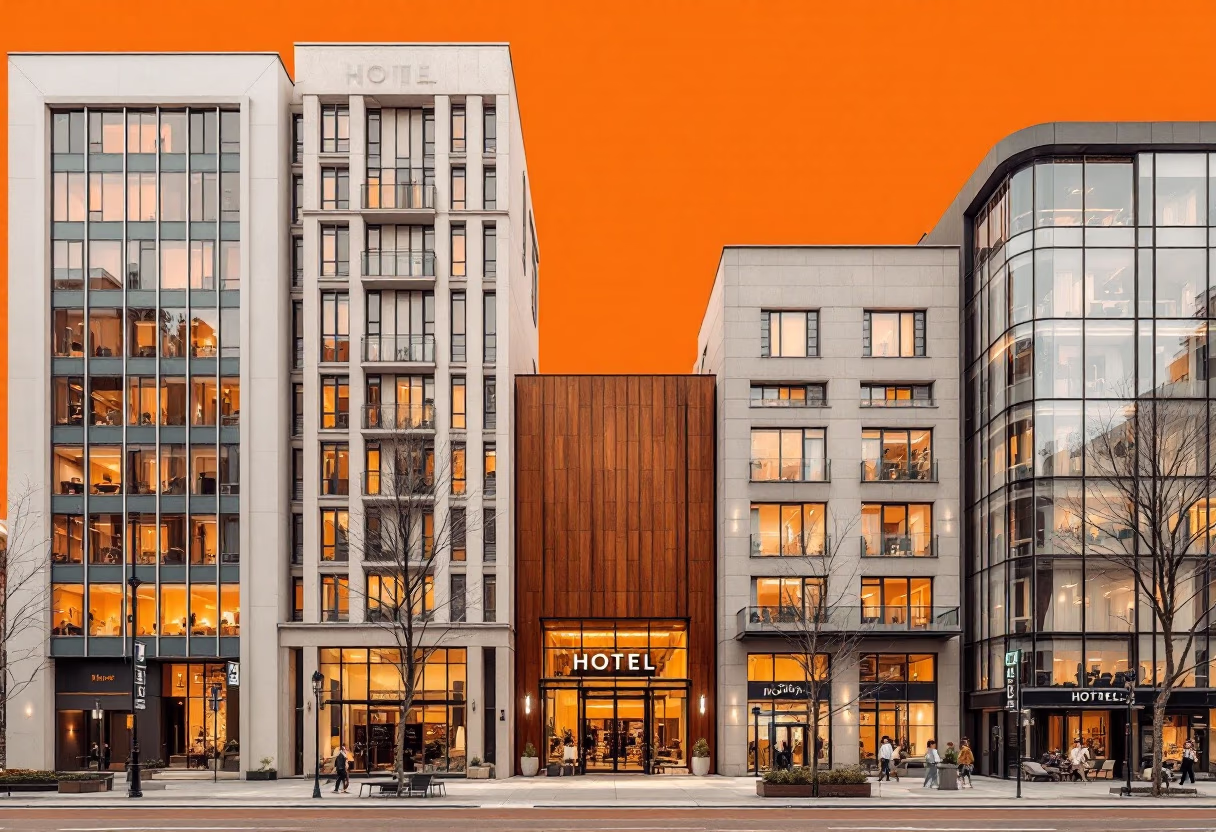 [background image] image of city landscape for a hotel