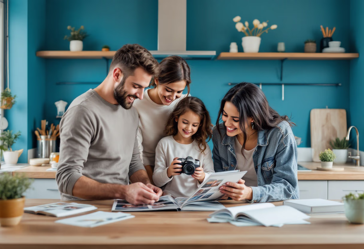family capturing insurance memories