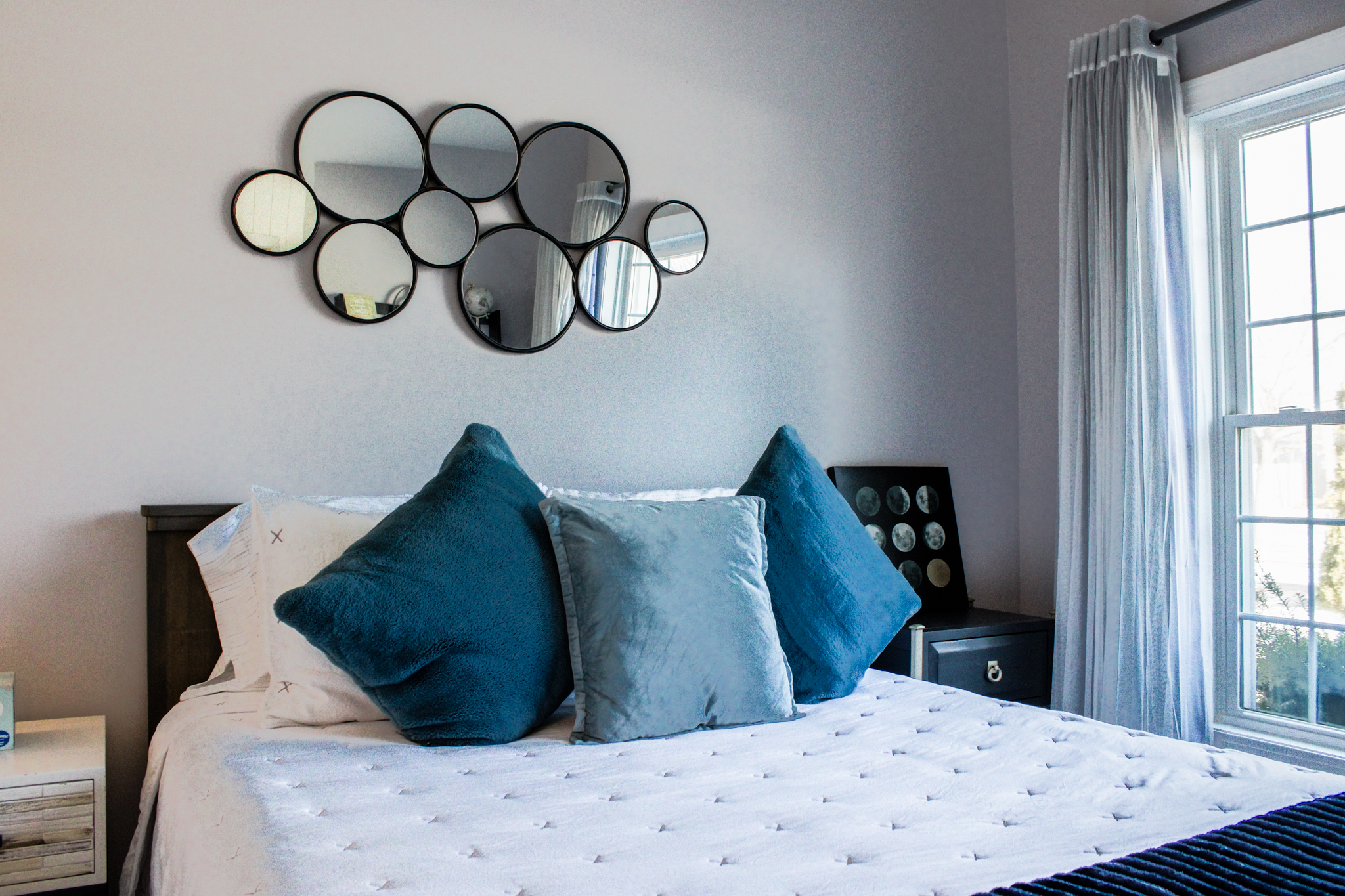 image of event decoration with lights for wedding planning service