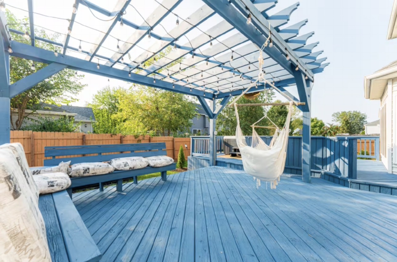 interior relaxation lounge with a view at a wellness center