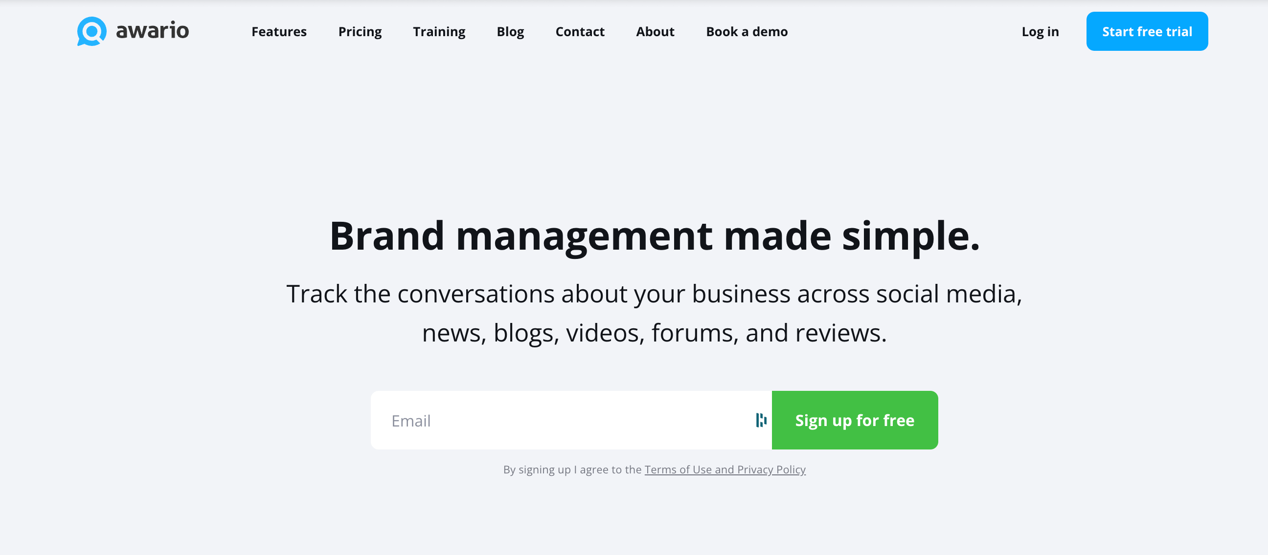 Awario Home Page