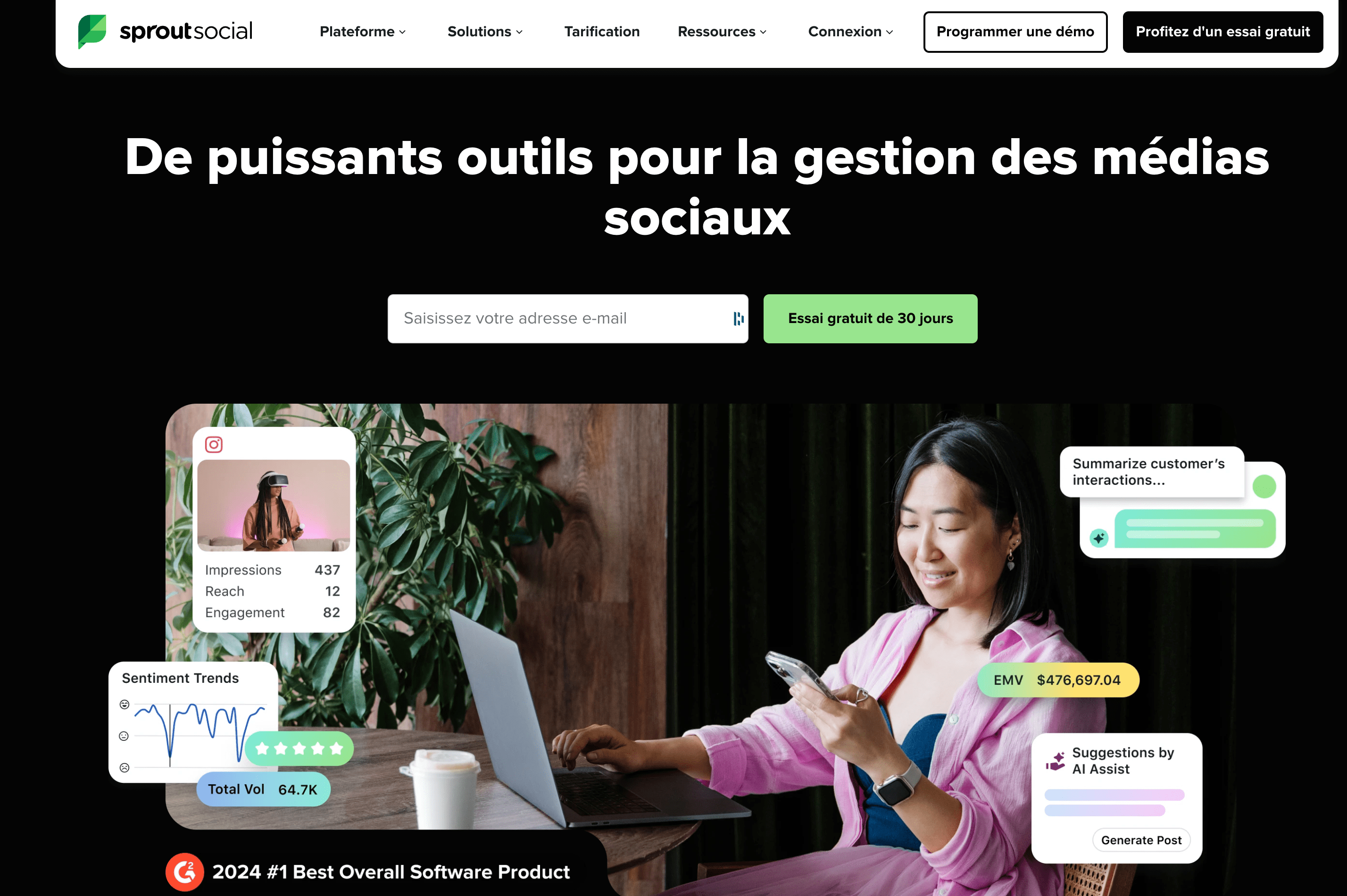 SproutSocial Home page