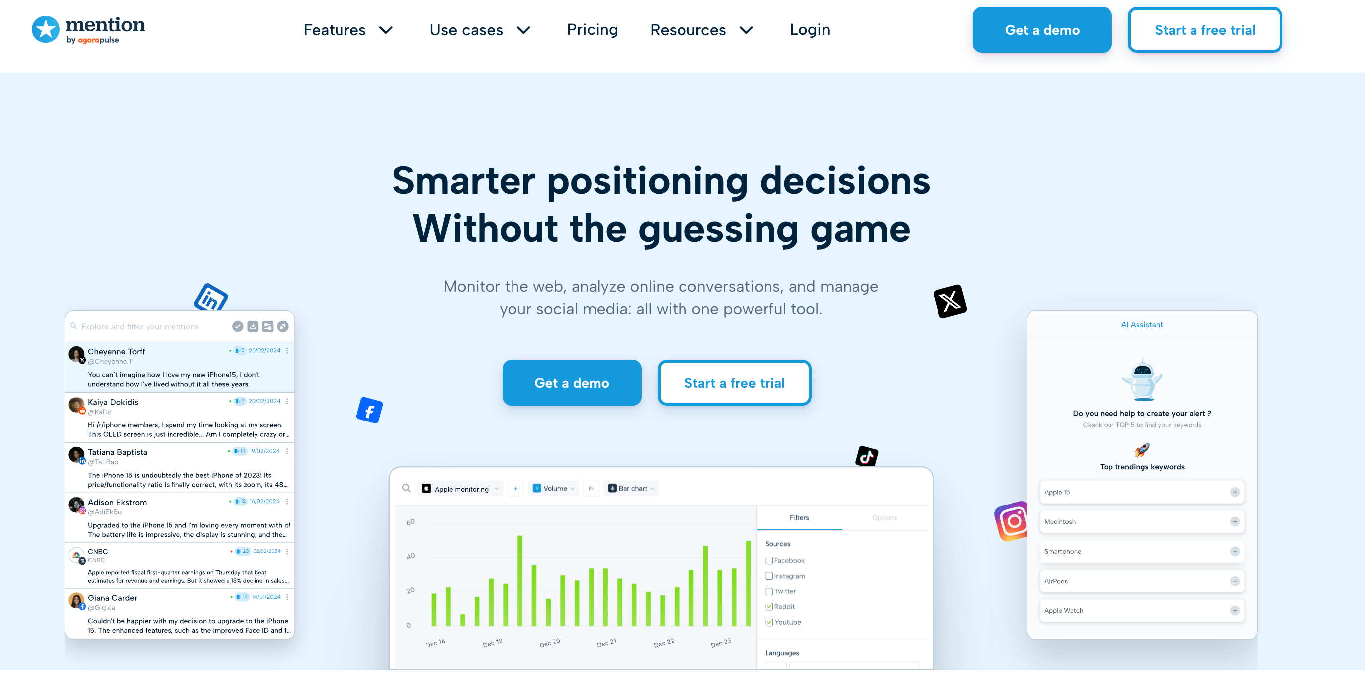 Mention Home Page