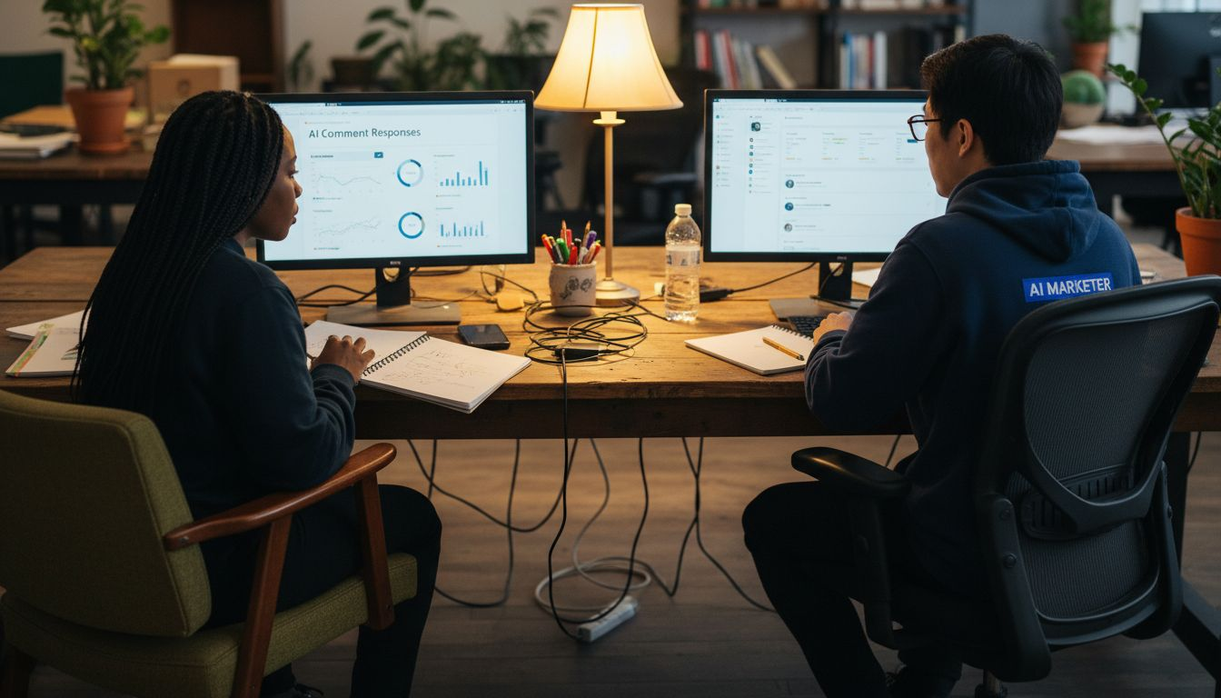 Marketers using AI-powered engagement dashboard