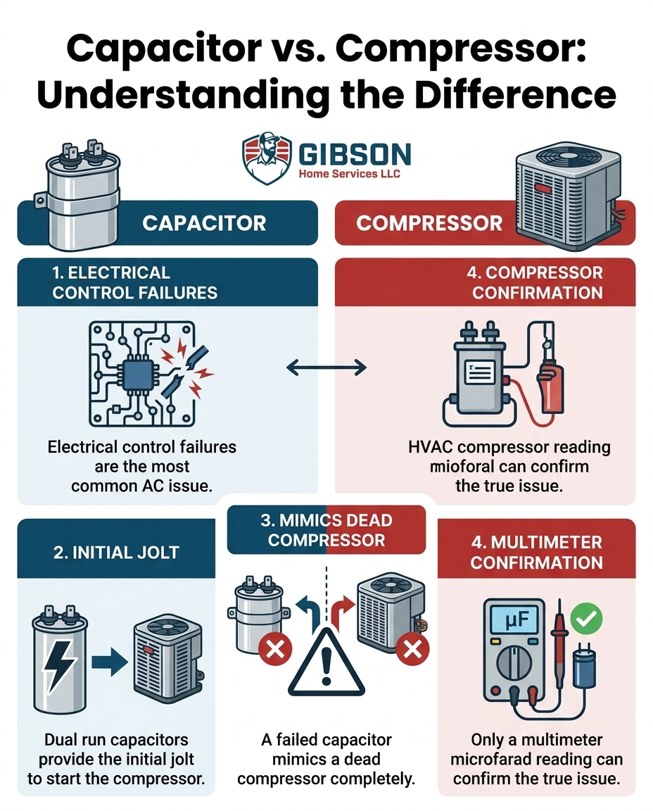 Capacitor vs. Compressor: Understanding the Difference