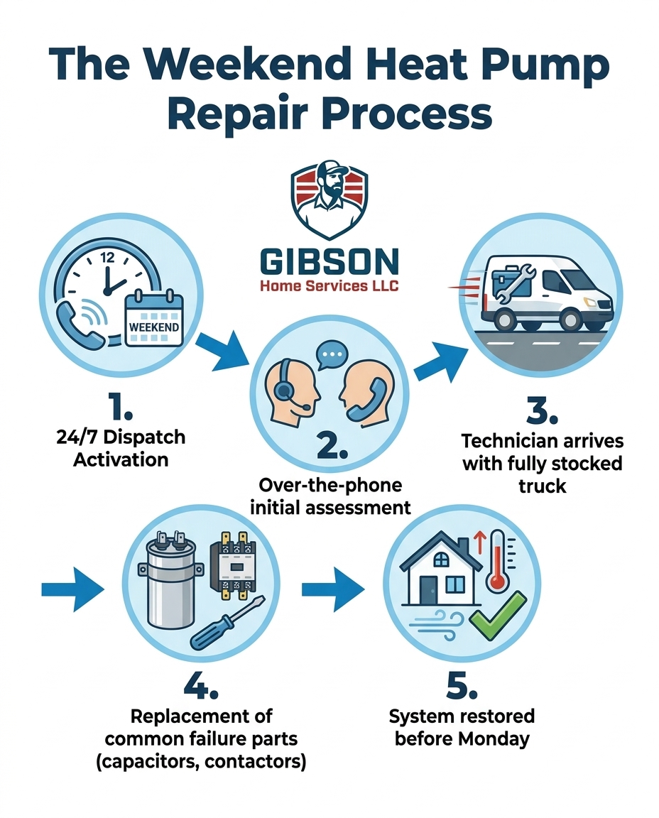 The Weekend Heat Pump Repair Process