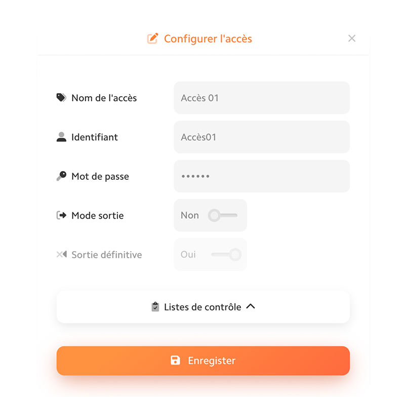Configurer un accès opérateur