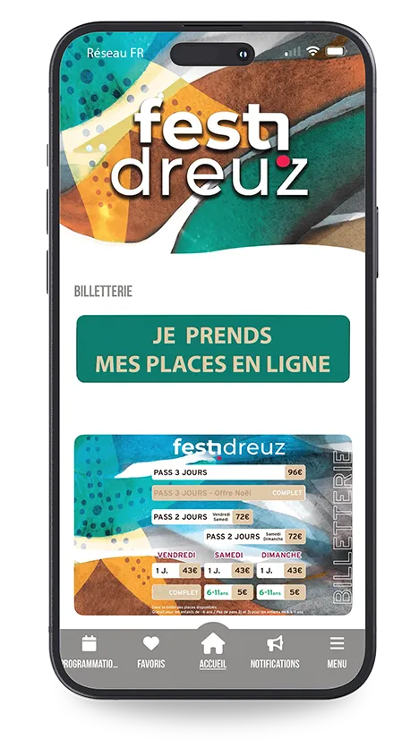 L'application du festival Festidreuz