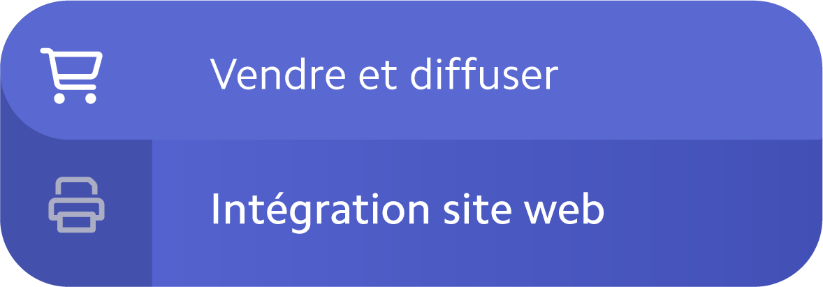 Onglet vendre et diffuser