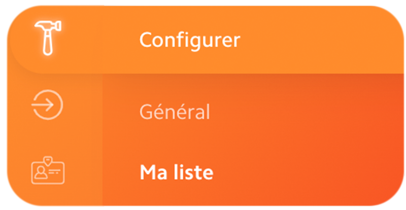 Configurer mes listes