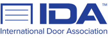 International Door Association logo.