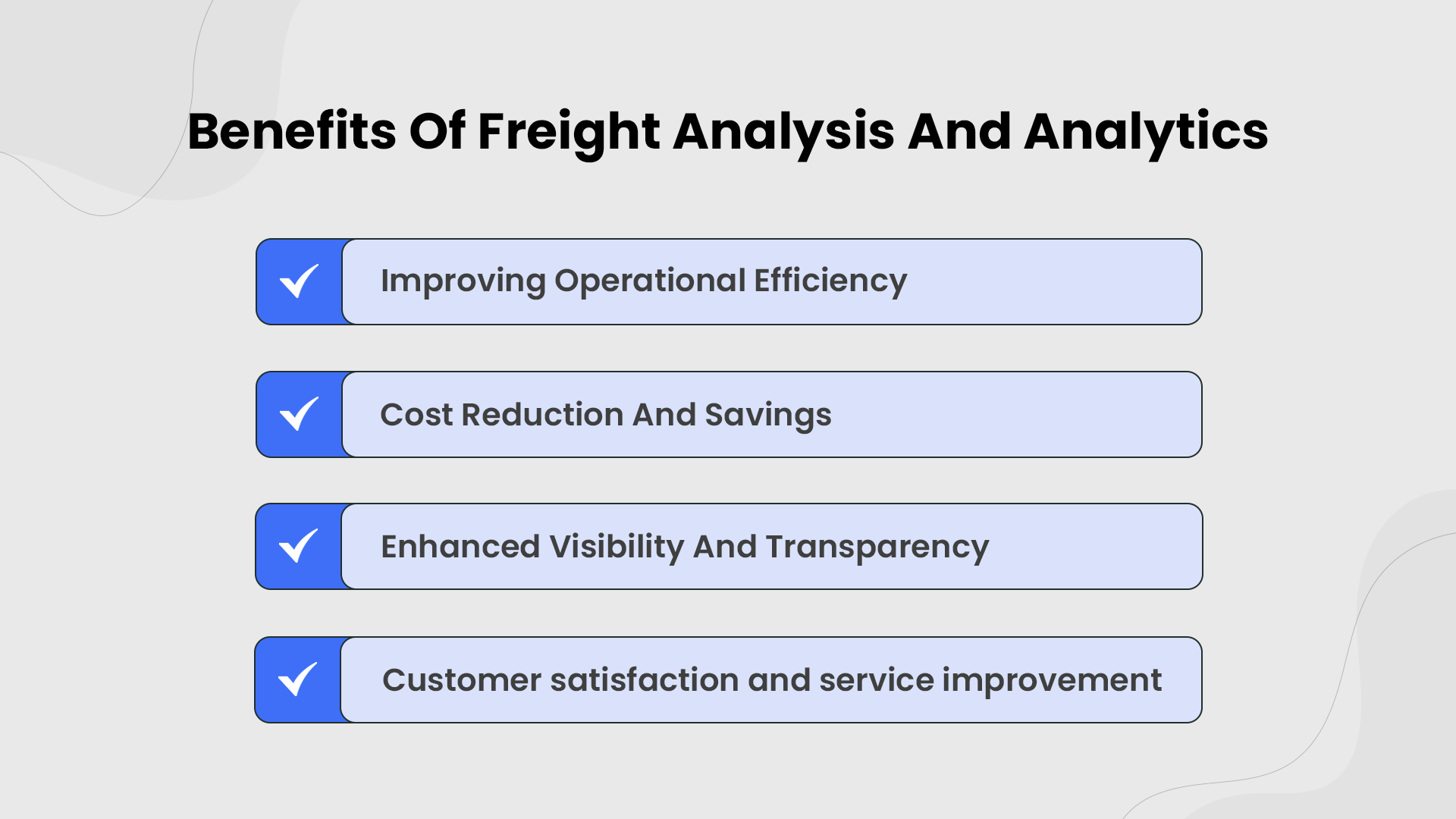  Benefits of freight analysis and analytics