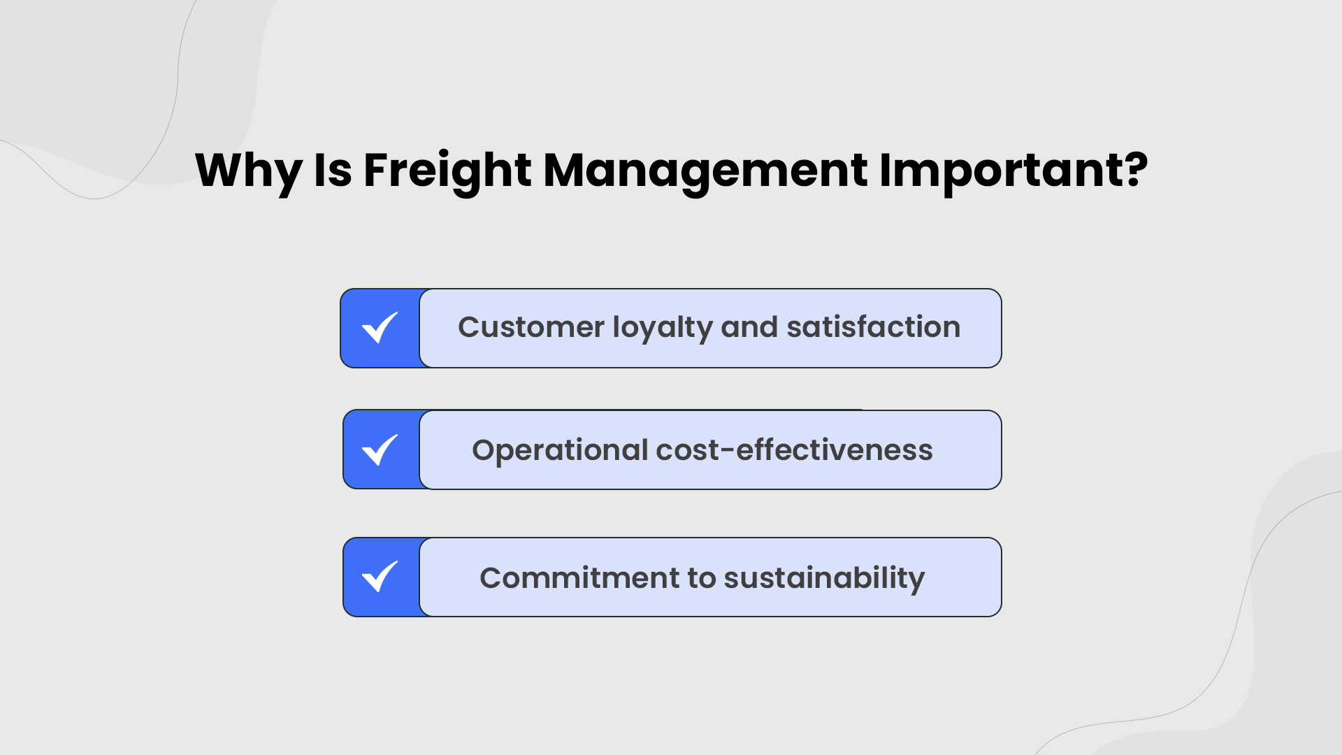 Freight Management Importance