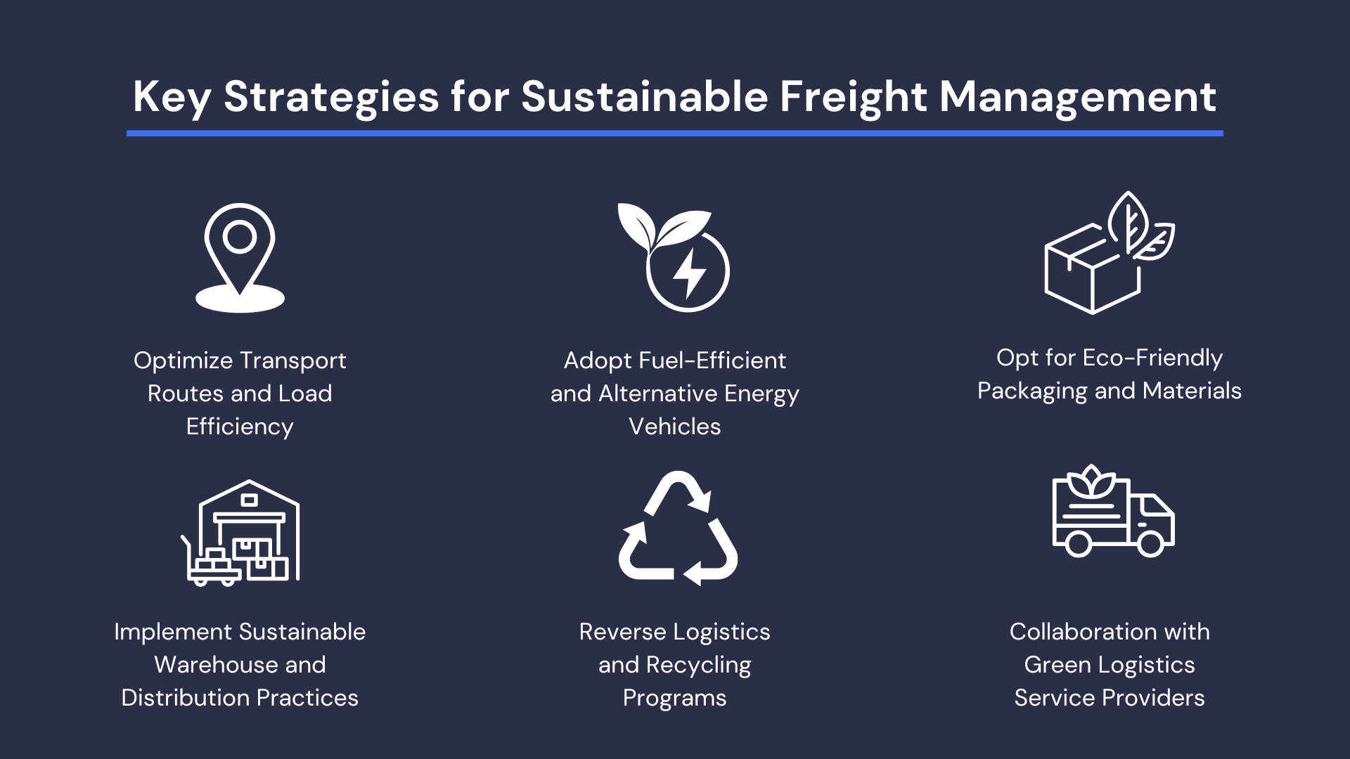 Strategies for Sustainable Freight Management