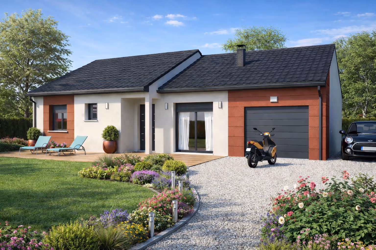 Modèle Anne — Maison plain-pied 90 m² construite par Maisons HCC en Lorraine