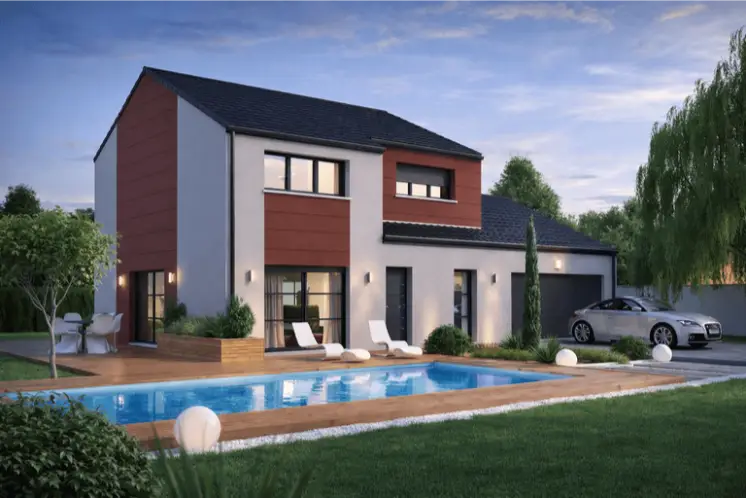 Modèle Aude Design – Maison contemporaine à étage 126 m² | Lorraine