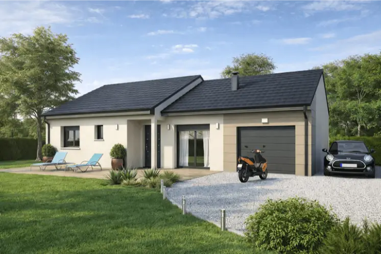 Anne — maison plain-pied 90 m² avec garage, Maisons HCC Lorraine