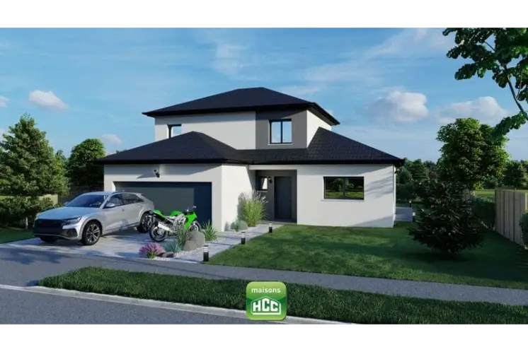 Sarah — maison moderne étage 110 m² avec chambre RDC, Maisons HCC Lorraine