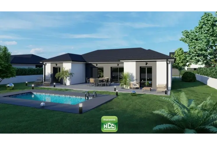 Lou — maison plain-pied en U 113 m² avec jardin, Maisons HCC Lorraine