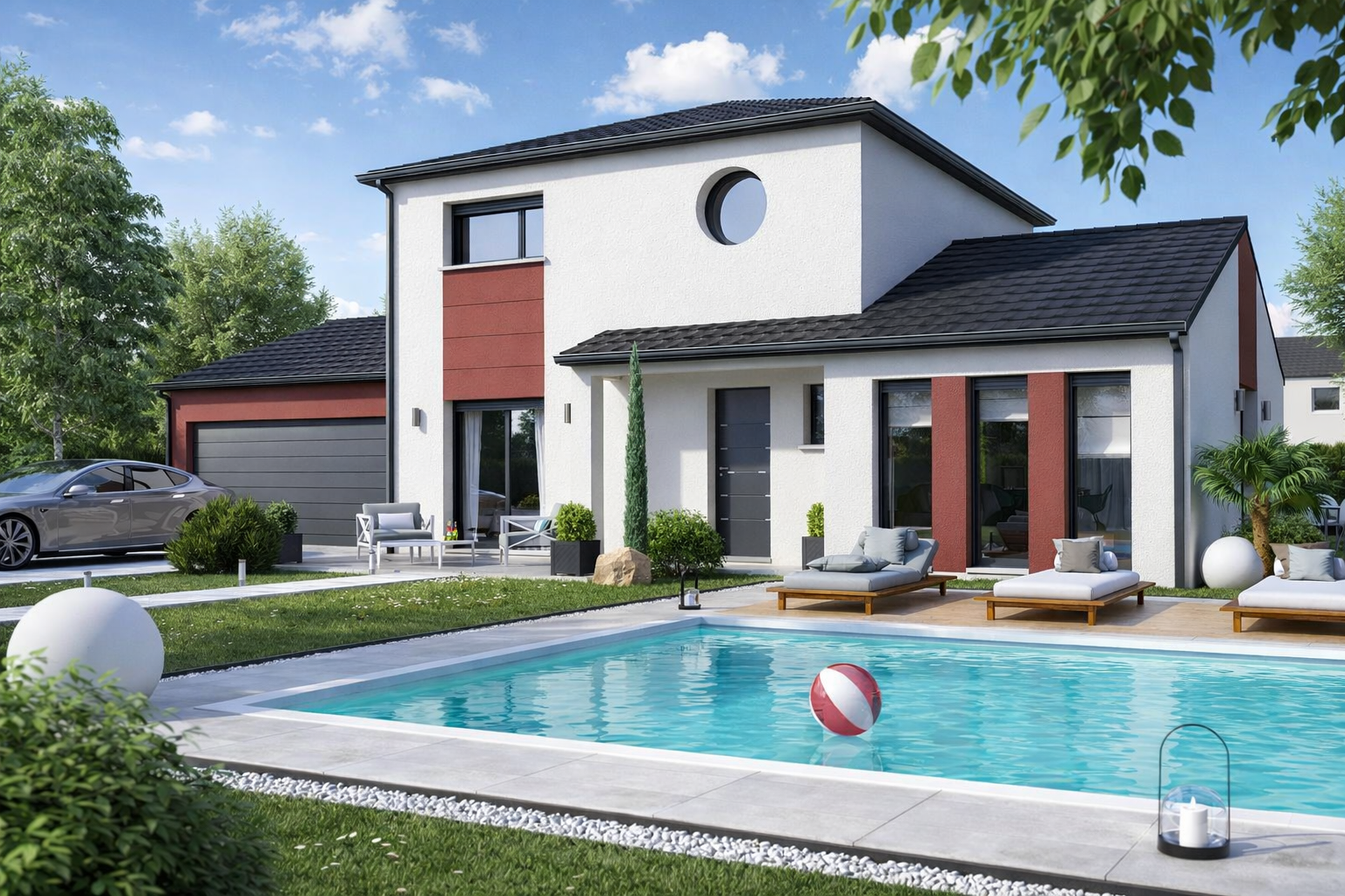 Modèle Léa — Maison à étage 130 m² grand séjour 64 m², Maisons HCC Lorraine