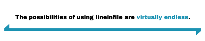 The possibilities of using lineinfile are virtually endless.