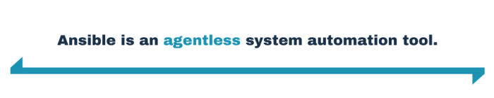 Ansible is an agentless system automation tool