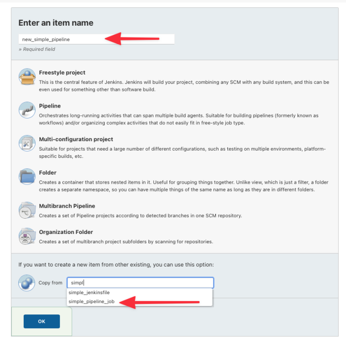 Copy from box on New Item form page