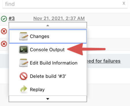 Console Output