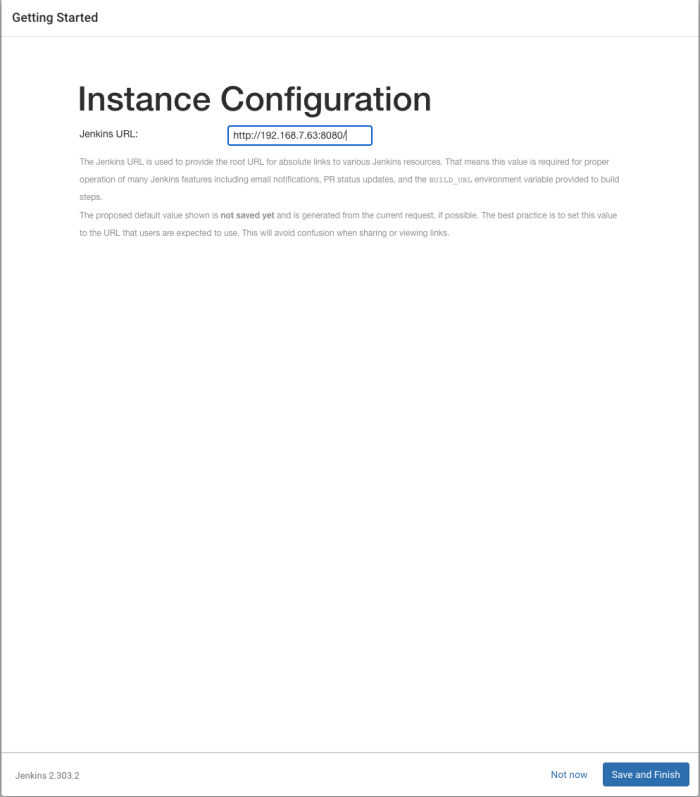 Instance Configuration