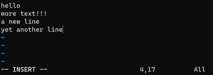 sample git diff output