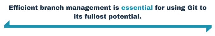 Efficient branch management