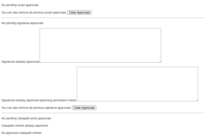 Jenkins Plugin blog script approvals code