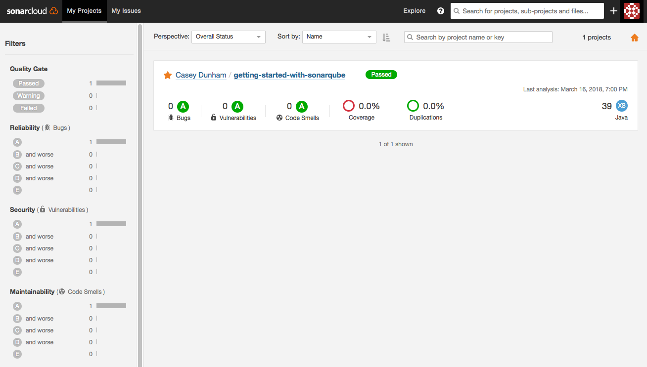 Wordpress import https://rollout.io/blog/wp-content/uploads/sites/2/2018/03/sonarqube-home-successful-first-run.png