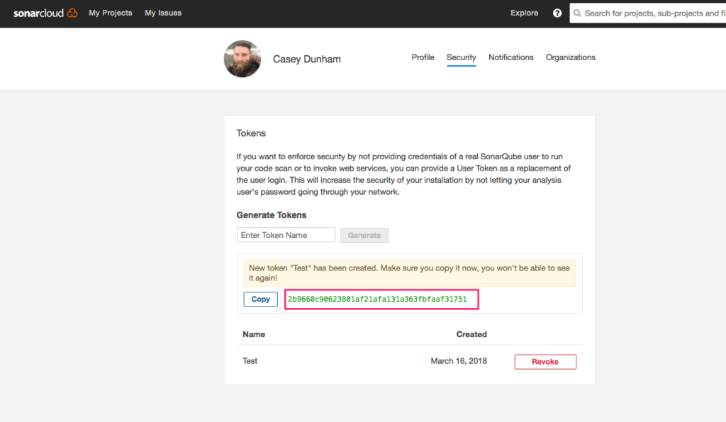 Wordpress import http://www.hitsubscribe.com/wp-content/uploads/2018/03/sonarqube-generate-token-1024x596.png