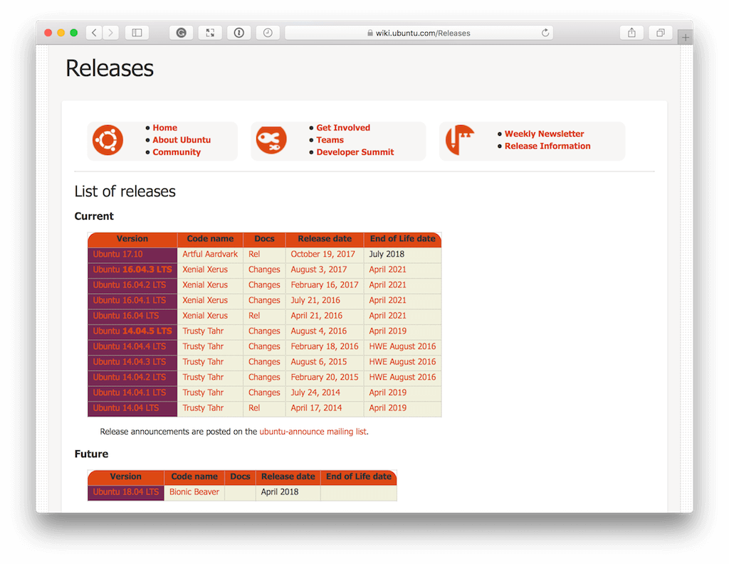 Wordpress import https://blog.codeship.com/wp-content/uploads/2018/01/ubuntu-release-schedule.png