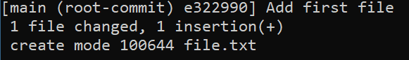 Main Root Commit