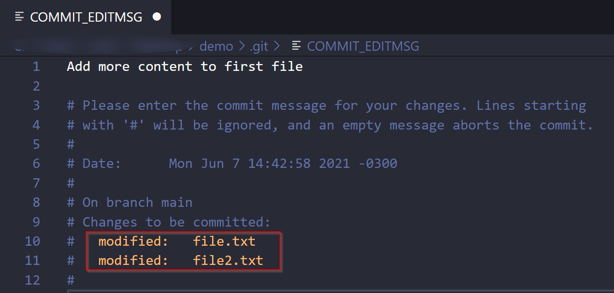 Git Commit