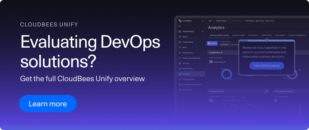 Evaluating DevOps solutions? Get the full CloudBees Unify overview
