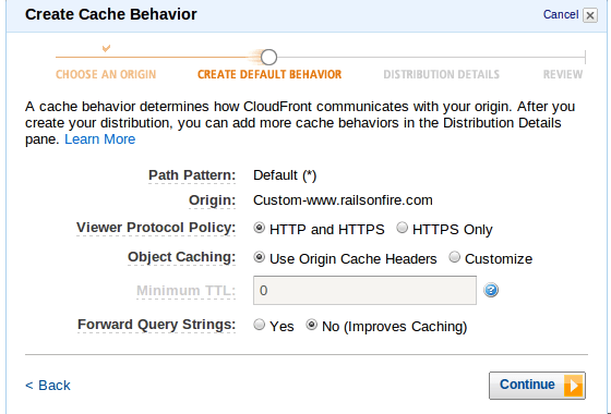 AWS Distribution Caching