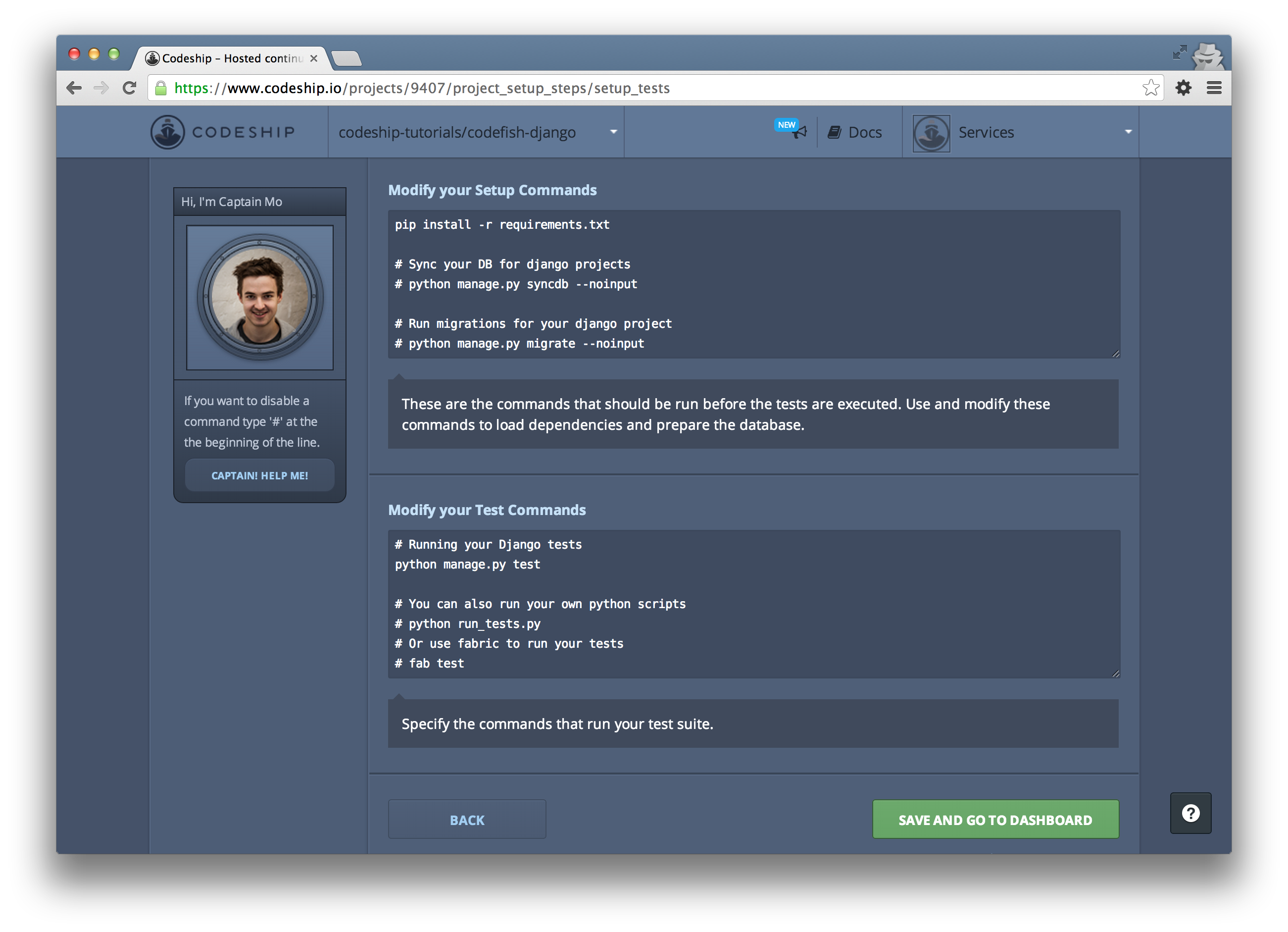 Django test commands