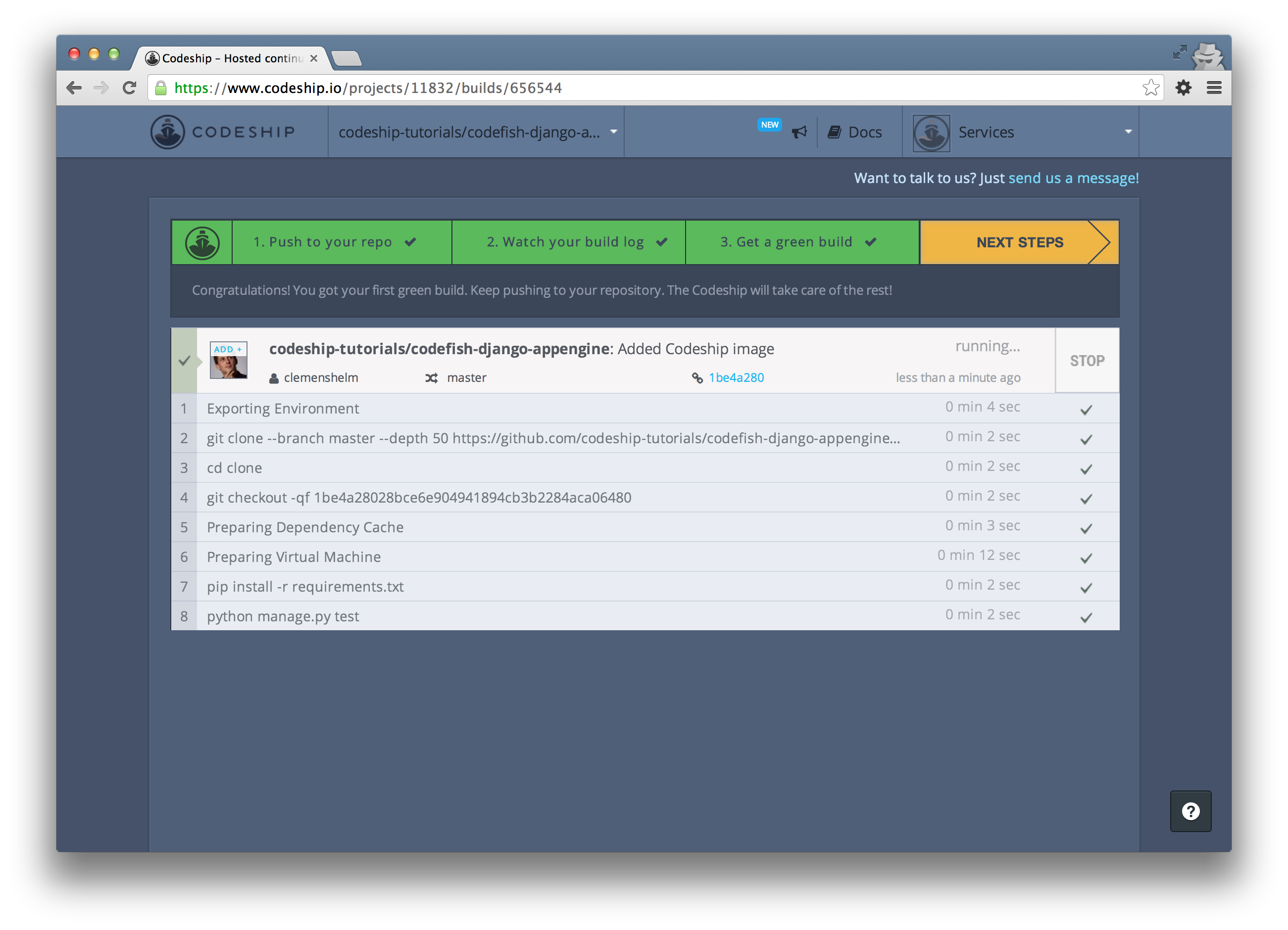 Look at all the commands that are running