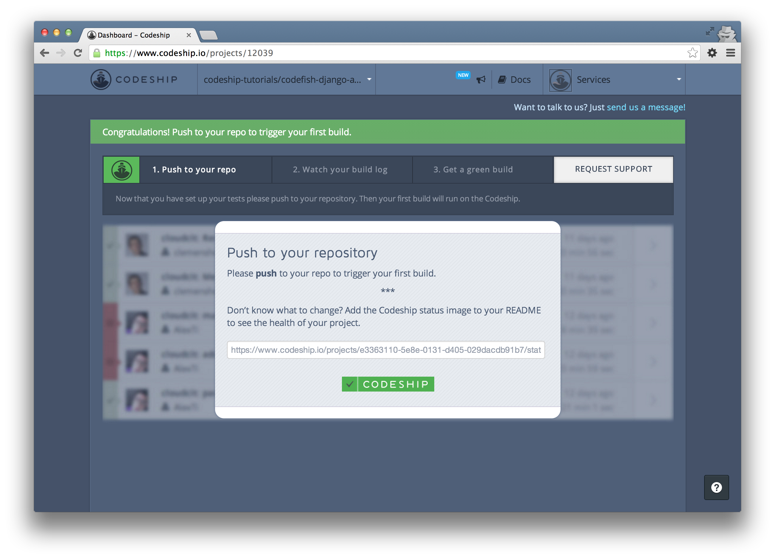 Finish your setup. You are on the Dashboard now