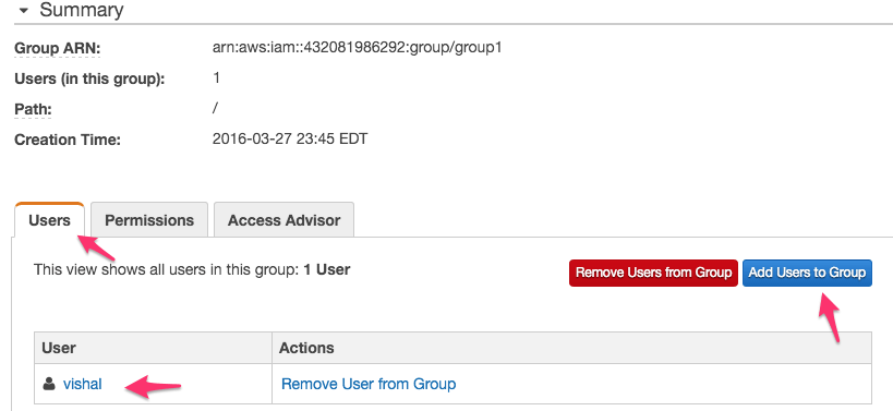 Add Users to Group